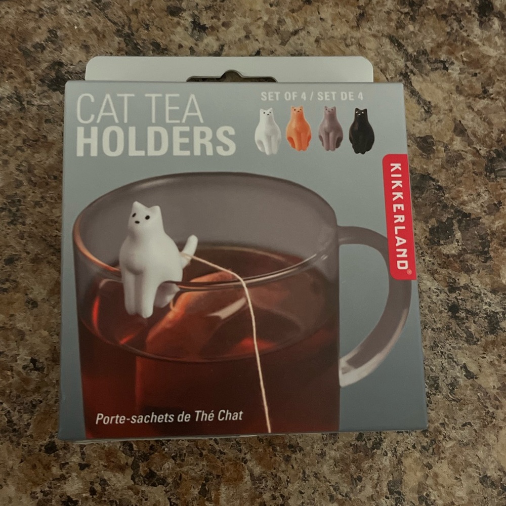 Kikkerland Cat Tea Infusers - White, Orange, Black, Gray